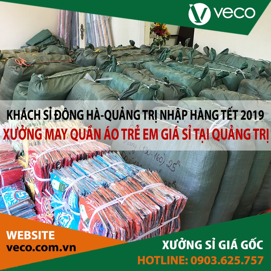 VECO-Xưởng may quần áo trẻ em giá sỉ tại Quảng Trị